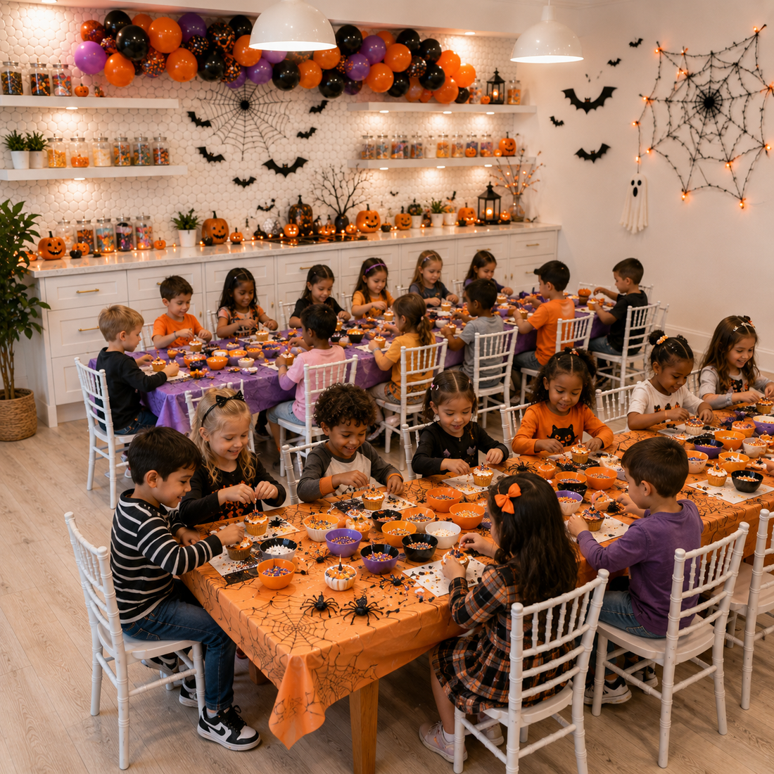 Bites hosted Halloween Dessert Decorating party at Carm&